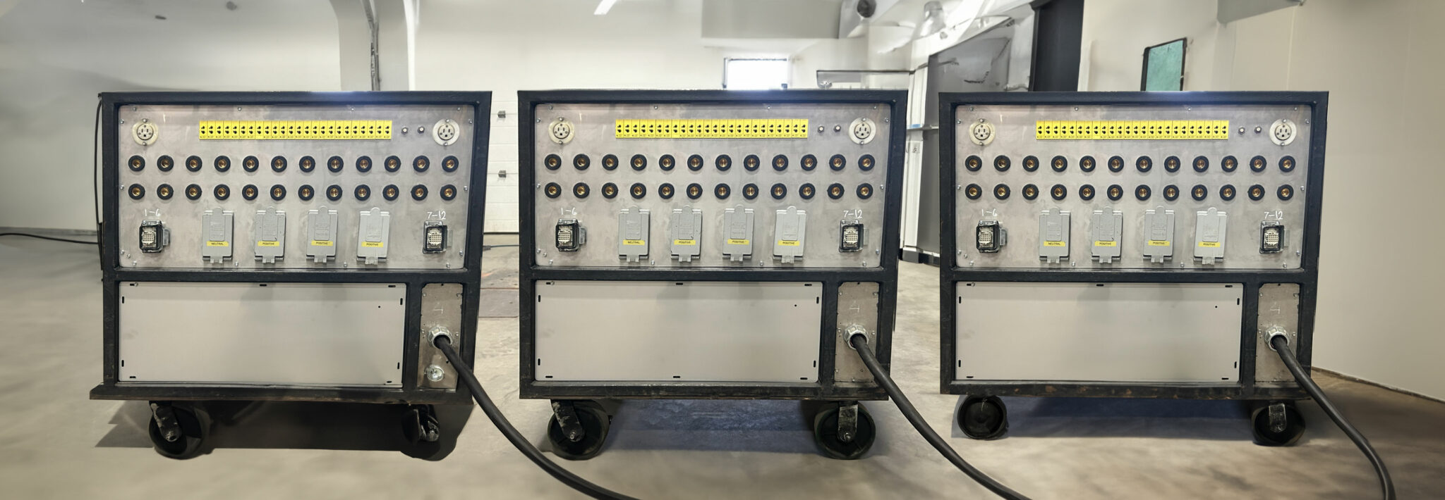 Techeat's 12-zone heat treating power consoles Techeat's 12-zone heat treating power consoles
