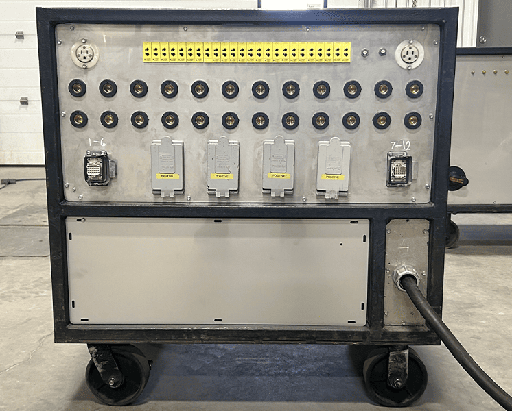 Electrical Resistance Heat Treatment - Back of Machine