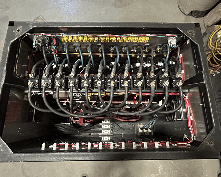 Electrical Resistance Heat Treatment - Inside Machine